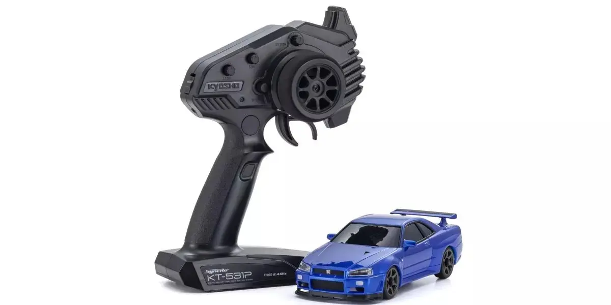 Kyosho Mini-Z Awd Nissan Skyline Gt-R R34 Metallic Blue (Ma020n-L)