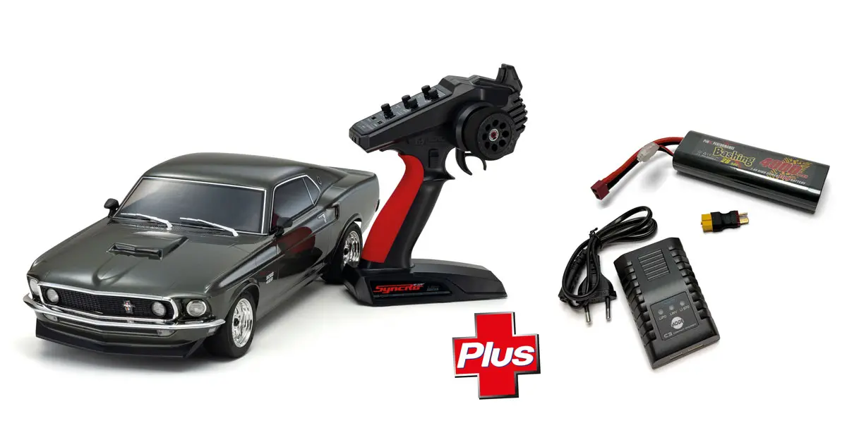 Kyosho Fazer Fz02 (L) Ford Mustang Boss 429 Black 1969 1:10 Full Set — view 1
