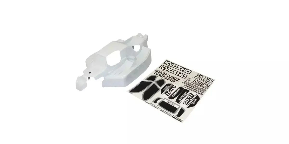 Kyosho Inferno Mp11 Pre-Cut 1.0mm White Bodyshell — view 1