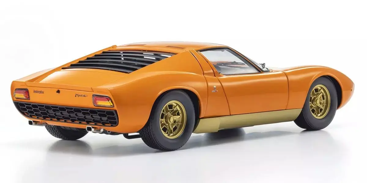 Kyosho 1:12 Lamborghini Miura P400 1968 Orange/Brown Interior — view 2