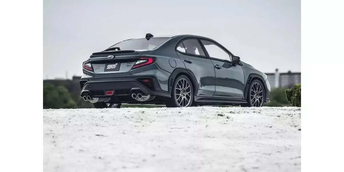 Kyosho 1:18 Resin Samurai Collection Subaru WRX S4 Sti Sport Gray — view 4