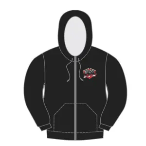 FTX Badge Logo Brand Zipped Hoodie Black – Small