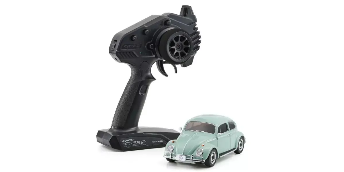 Kyosho Mini-Z Mr04 RWD Volkswagen Beetle 1300 1966 Bahama Blue — view 1
