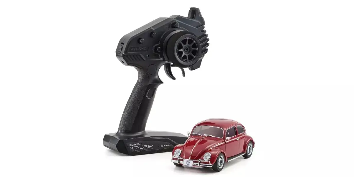 Kyosho Mini-Z Mr04 RWD Volkswagen Beetle 1300 1966 Ruby Red — view 1