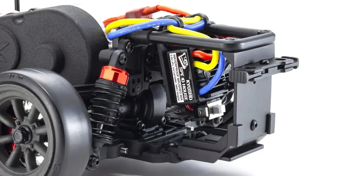 Rear-mounted ESC on the Kyosho Fazer D2 chassis