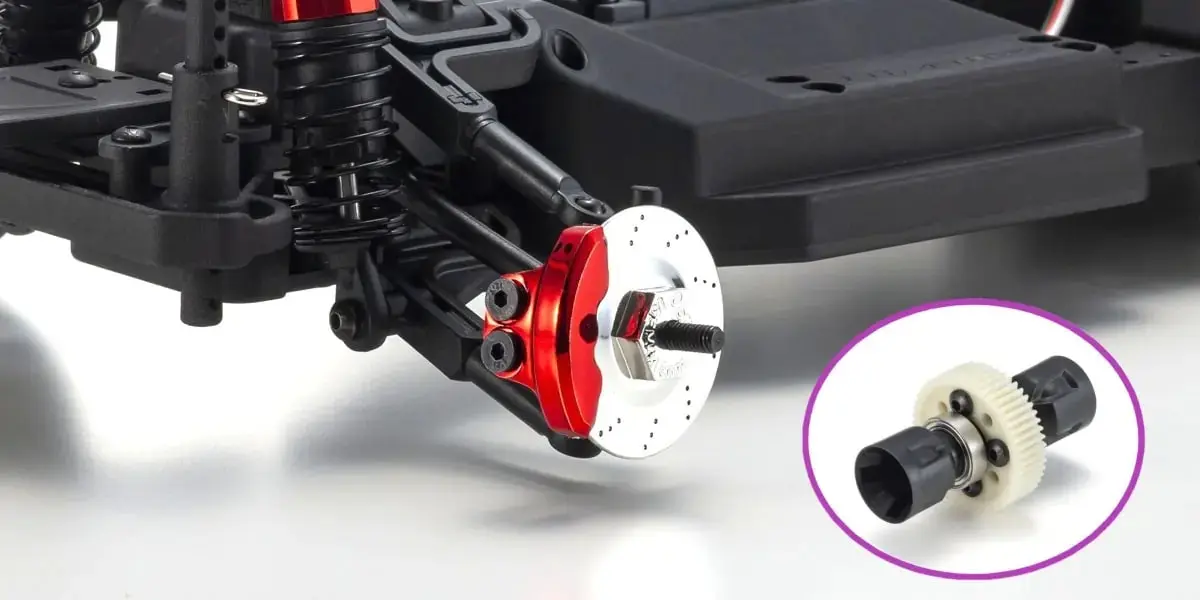 Fazer D2 rear hub with dummy brake disc and spool axle