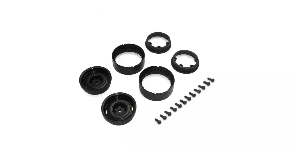 Kyosho KC10 Bead-Lock 1.9 Inches Dish Black Wheels (2)