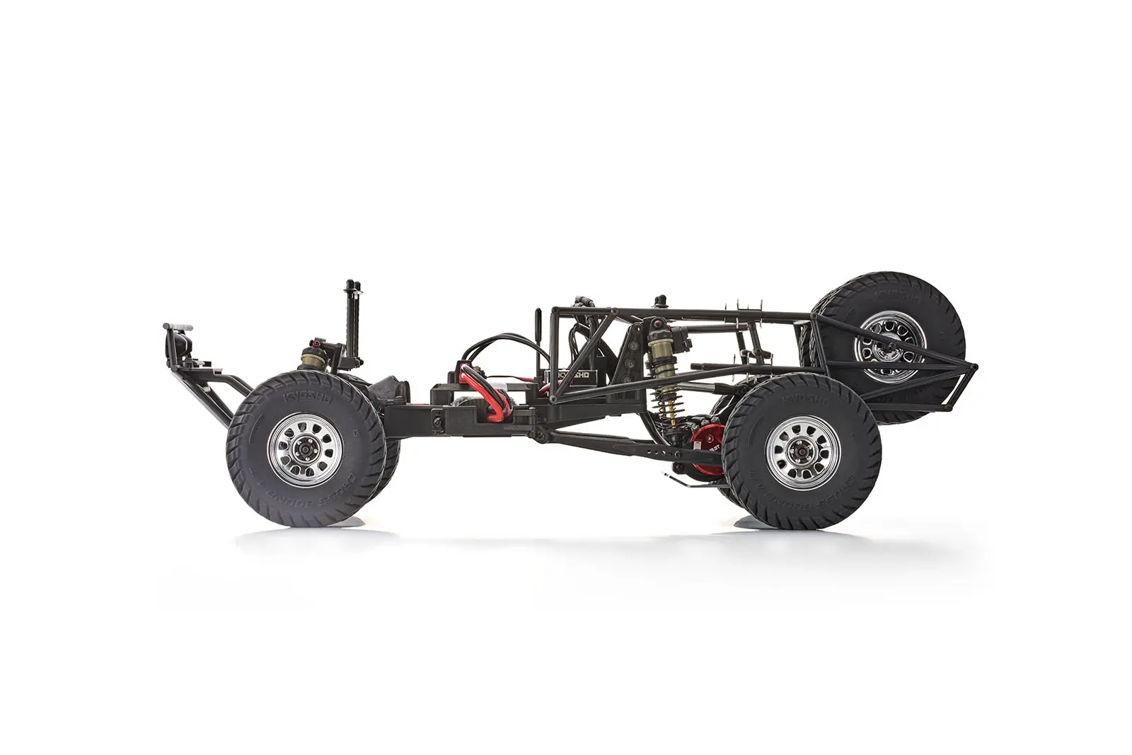 Kyosho Outlaw Renegade Pro Kit 1:10 2WD electric pickup truck, chassis side view