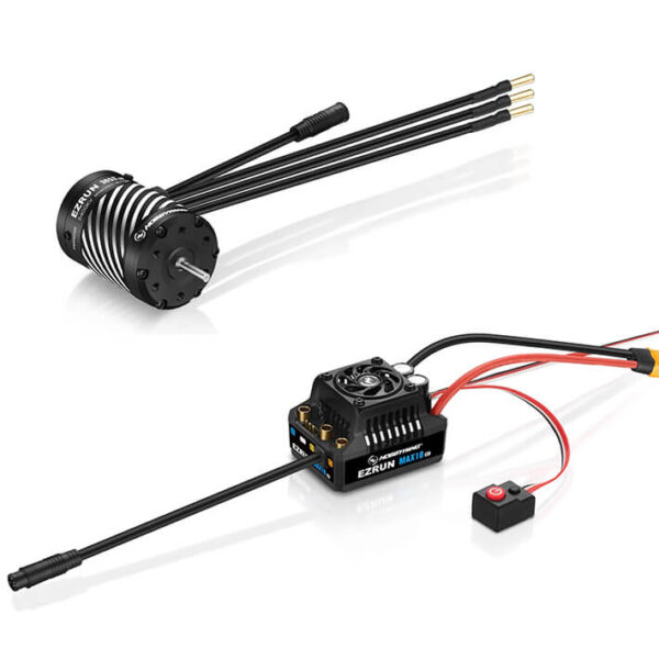 Hobbywing Combo Max10 G2 80A Esc 3652Sd 4100Kv Blk G3 Motor