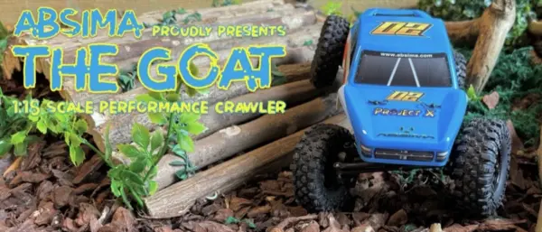 Absima CR18P 1:18 Brushless Rock Racer "The GOAT" (Blue) RTR – 1/18th