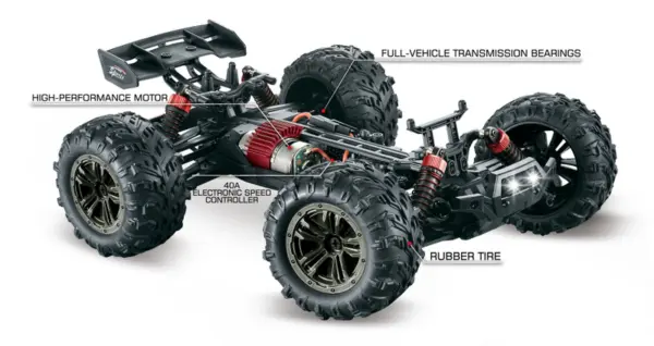 1:16 4WD High Speed Truggy RACER 2,4GHz Black/Green – RC Buggies