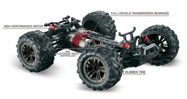 1:16 4WD High Speed Sand Buggy X TRUCK 2,4GHz Black/Red – RC Buggies