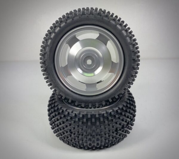 1:10 Alu. Buggy Wheel Set 2WD/4WD BLOCK rear 12mm Hex (2)