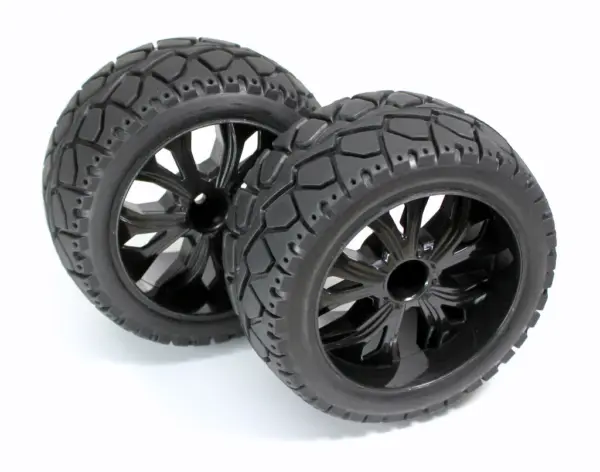 1:10 Buggy/Truggy Wheel Set "Onroad" black (2) – RC Wheels & Tyres