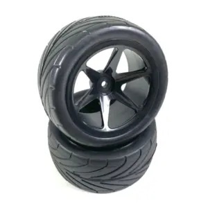 1:10 Buggy Wheel Set "6 Spoke/Street" rear black (2)