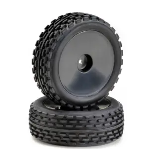 1:10 Buggy Wheel Set "Disc/Offroad" front black (2)