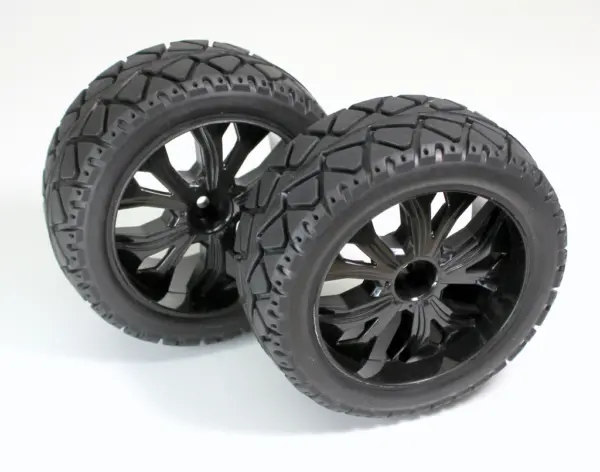 1:10 Buggy Wheel Set "Onroad" front black (2) – RC Wheels & Tyres
