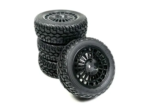 1:10 Wheel Set ""Rallye Street Design"" black (4) – RC Wheels & Tyres