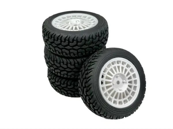 1:10 Wheel Set ""Rallye Street Design"" white (4) – RC Wheels & Tyres