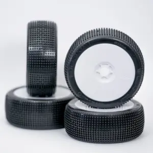 1:8 BUGGY STORM HARD PRE-MOUNTED WHITE 2PCS ""B1COMPOUND""