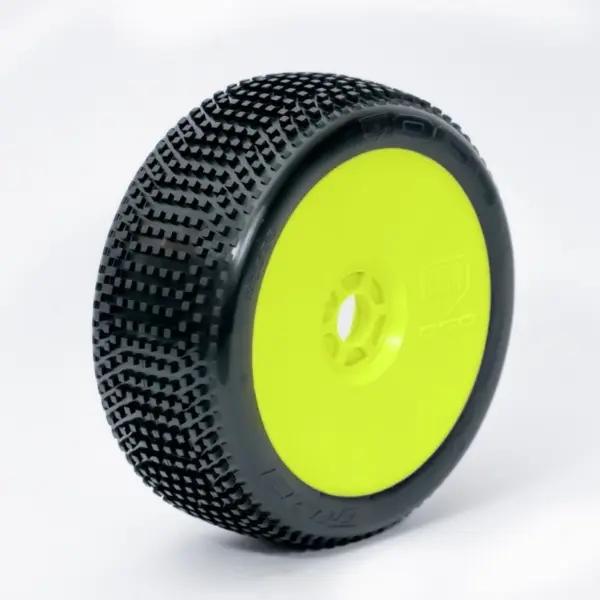 1:8 Buggy TIDE MEDIUM pre-mounted yellow ""B1COMP"" (2) – RC Wheels & Tyres