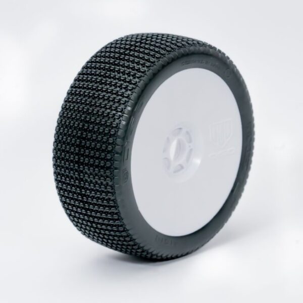 1:8 Buggy TWISTER MEDIUM/SOFT "V2" pre-mounted white (2)