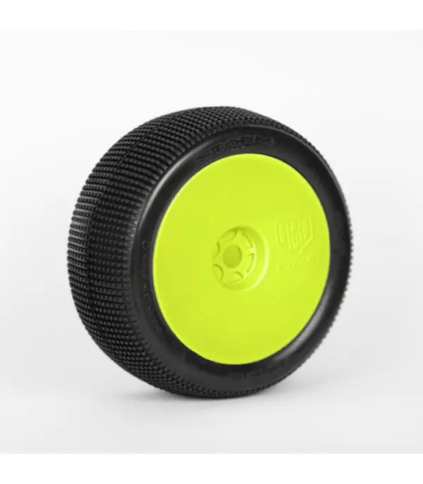1:8 Truggy STORM SUPER SOFT "V2" pre-mounted yellow (2) – RC Wheels & Tyres