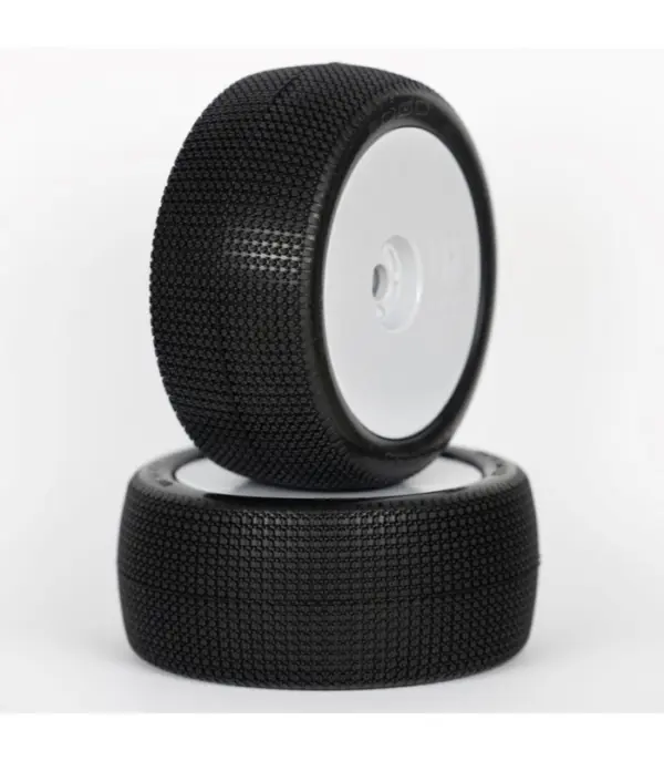 1:8 Truggy TWISTER MEDIUM/SOFT pre-mounted white ""B1COMP"" (2) – RC Wheels & Tyres