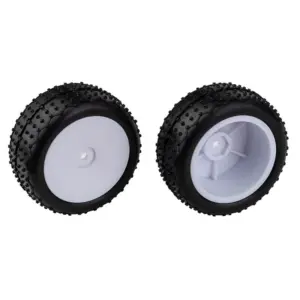 Team Associated Reflex 14 Wide Mini Pin Tyres - Mounted White Wheels