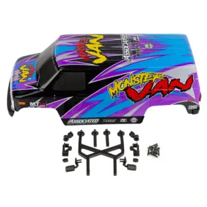 Team Associated Mt12 Monster Van Bodyshell Set Painted
