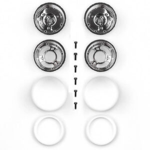 Team Associated Jay Halsey Rc10 Rear Wheels, Chrome