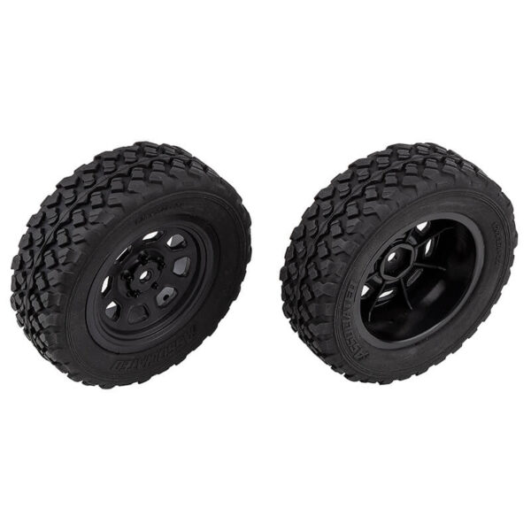Team Associated Pro2 Lt10Sw Front Wheels & Tyres Mounted
