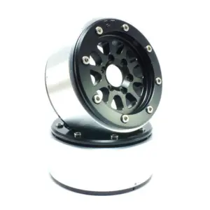 RC Crawler wheels Beadlock Wheels GEAR Black/Black 1.9 (2) w/o Hub