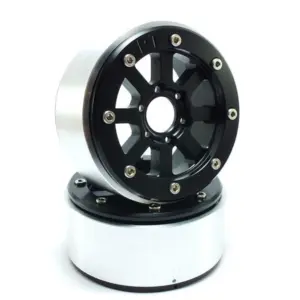 RC Crawler wheels Beadlock Wheels HAMMER Black/Black 1.9 (2) w/o Hub