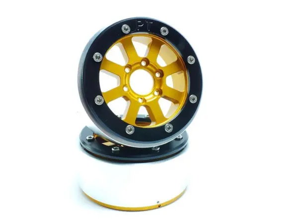 RC Crawler wheels Beadlock Wheels HAMMER Gold/Black 1.9 (2) w/o Hub – RC Wheels & Tyres