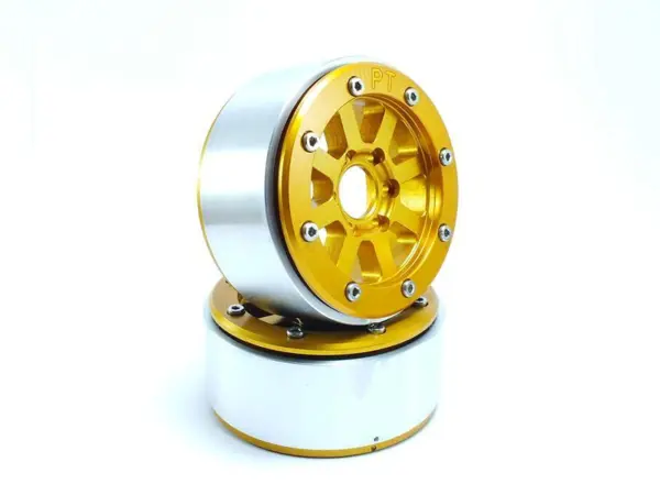 RC Crawler wheels Beadlock Wheels HAMMER Gold/Gold 1.9 (2) w/o Hub – RC Wheels & Tyres