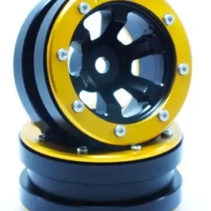 RC Crawler wheels Beadlock Wheels PT- Claw Black/Gold 1.9 (2 pcs)