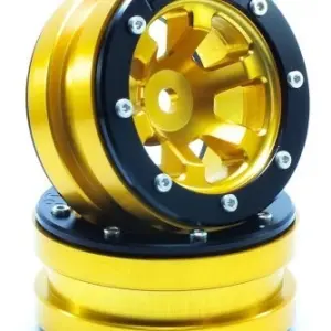 RC Crawler wheels Beadlock Wheels PT- Claw Gold/Black 1.9 (2 pcs)