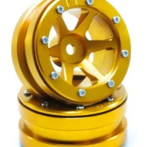 RC Crawler wheels Beadlock Wheels PT- Slingshot Gold/Gold 1.9 (2 pcs)