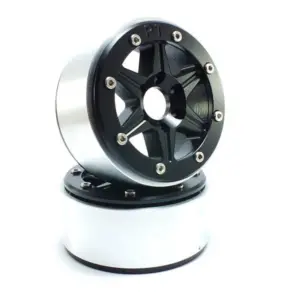 RC Crawler wheels Beadlock Wheels SIXSTAR Black/Black 1.9 (2) w/o Hub