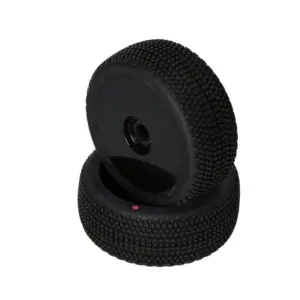Gridlock V2 Mounted Tire (Pink Compound/Carbon Wheel/1:8 Buggy)