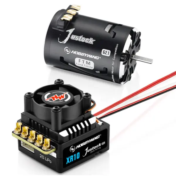 Hobbywing Combo Xr10 Justock G3S Esc/Justock G2.1 17.5T (Fixed Timing) – RC Motor & ESC combo