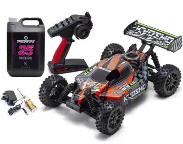 Kyosho Inferno Neo 3.0 18 RC Nitro Bundle - T5 Red – RC Nitro Bundles - RTR