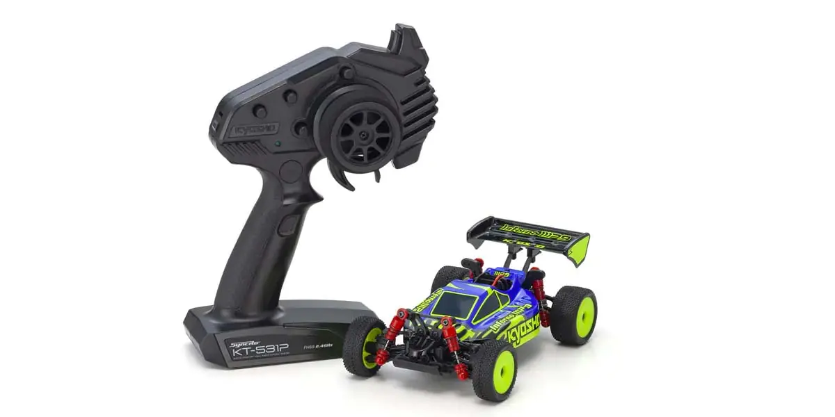 Kyosho Mini-Z MB010 Readyset 4WD Inferno MP9 TKI3 Blue-Yellow