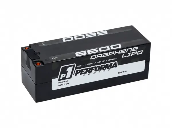 Performa Racing P1 Graphene Lipo 6600 14.8V 120C – RC Batteries