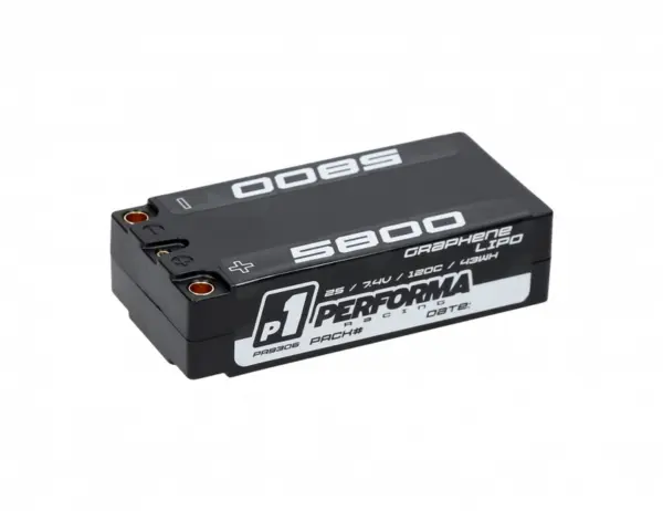 Performa Racing P1 Graphene Lipo Shorty 5800 7.4V 120C – RC Batteries
