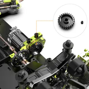 Rlaarlo Parts: Metal Pinion Gear, 24T M1 For RZ001 For terminator