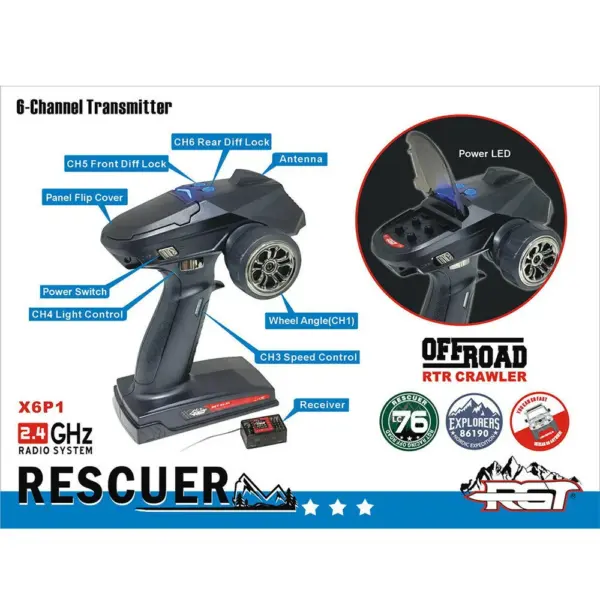 Rgt EX86190 Grey 1:10 4wd 2.4g Remote Control All Terrain RC Crawler truck – RC Crawlers