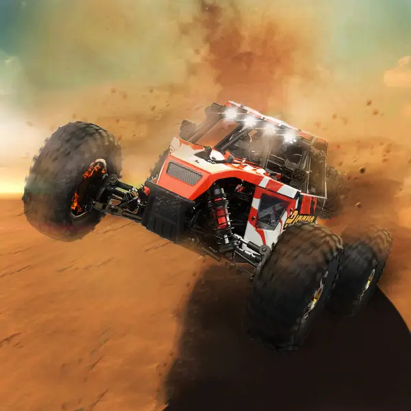 Rlaarlo AM-D12 1/12 RTR Brushless RC Desert Truck , Max 45MPH Fast RC Car (gold/yellow) – RC Buggies