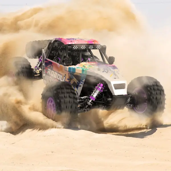 Rlaarlo AM-D12 1/12 RTR Brushless RC Desert Truck , Max 45MPH Fast RC Car (gold/yellow) – RC Buggies